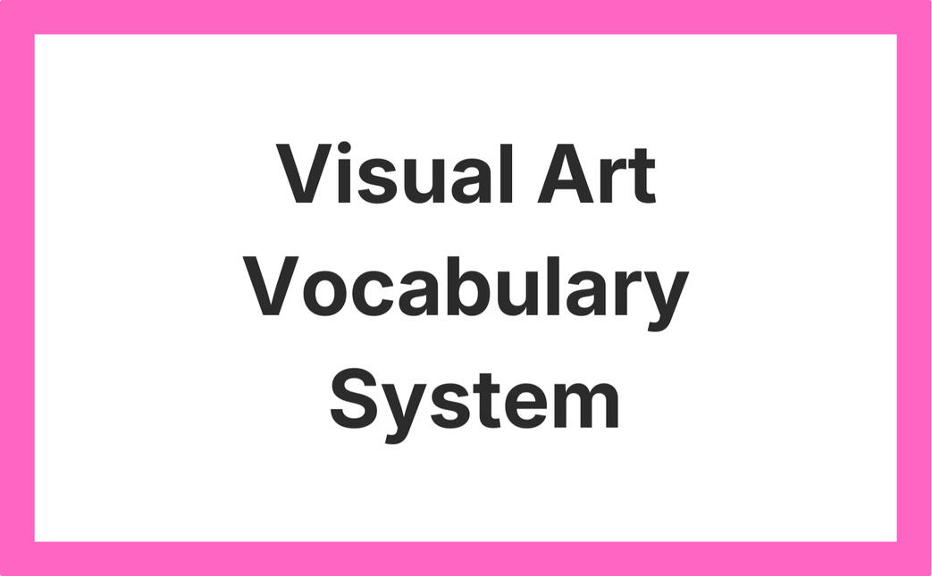 A classroom-ready art vocabulary system that spirals essential art terms through your grade-level scope & sequence. Build stronger critiques, richer artist statements, and students who speak the language of art with confidence.